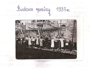 Budowa remizy rok 1937